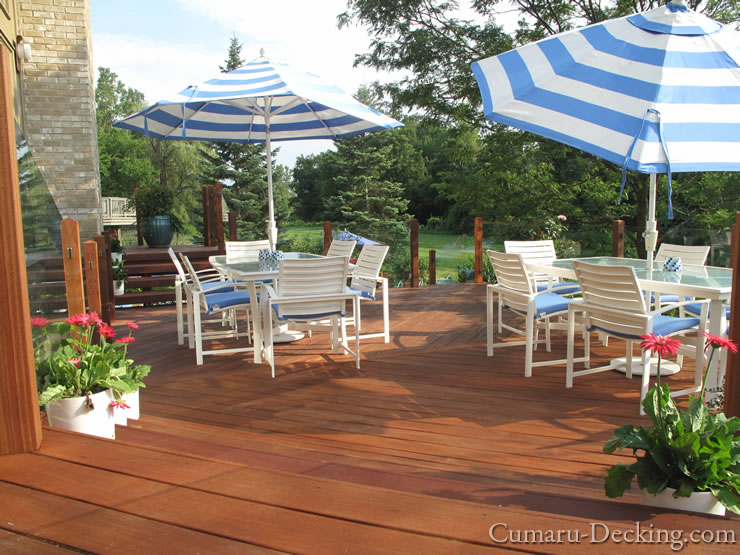 Cumaru wood deck